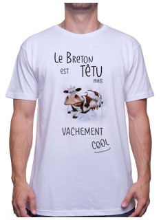 Le breton est tetu mais vachement cool - Tshirt T-shirt Homme