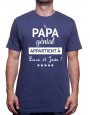 Tshirt Papa Homme personnalisé - Ce papa génial appartient à "Nom(s) de(s) l'enfant(s)" - Cadeau Anniversaire ou fête des pèr...