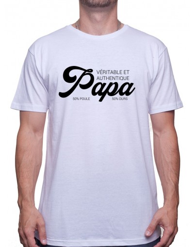 Papa Authentique - Tshirt Homme