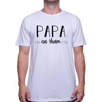 Tshirt Papa Homme - Papa au Rhum - Cadeau Anniversaire ou fête des pères T-shirt Homme