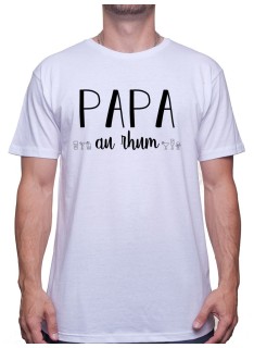 Tshirt Papa Homme - Papa au Rhum - Cadeau Anniversaire ou fête des pères T-shirt Homme