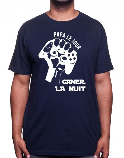 Papa le jour - Tshirt Tshirt Homme Gamer