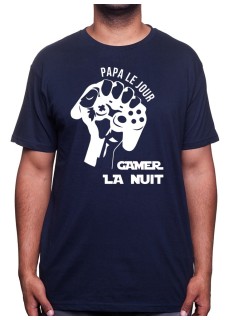 Papa le jour - Tshirt Tshirt Homme Gamer