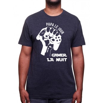 Papa le jour - Tshirt Tshirt Homme Gamer