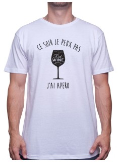 Ce soir jpeux pas j'ai apero - Tshirt T-shirt Homme