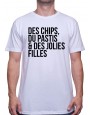 Chips Pastis Jolie fille - Tshirt Homme