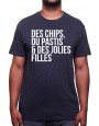 Chips Pastis Jolie fille - Tshirt Homme