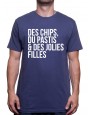 Chips Pastis Jolie fille - Tshirt Homme