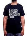 Chips Pastis Jolie fille - Tshirt Homme