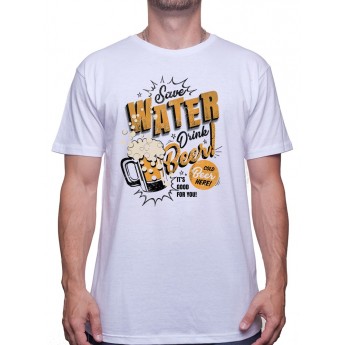 Save water drink beer - Tshirt T-shirt Homme