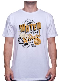 Save water drink beer - Tshirt T-shirt Homme