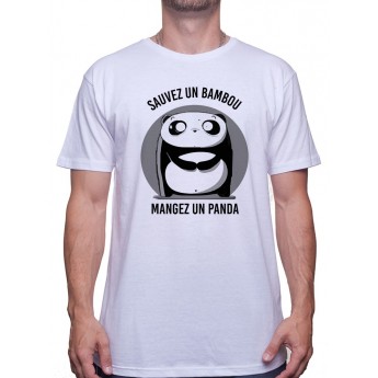 Sauvez un bambou mangez un panda - Tshirt Homme