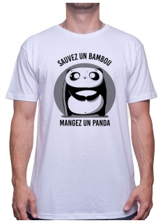 Sauvez un bambou mangez un panda - Tshirt Homme