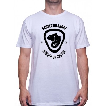 Sauvez un arbre mangez un castor - Tshirt Homme