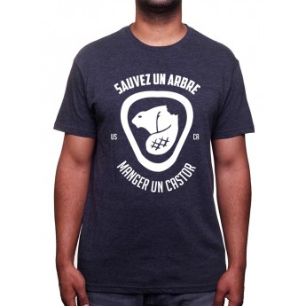Sauvez un arbre mangez un castor - Tshirt Homme