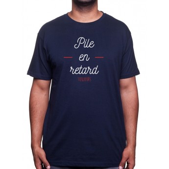 Pile en retard - Tshirt Homme
