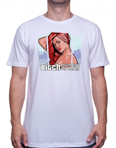 Rihanna Bitch better have my money - Tshirt Homme