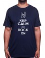 Keep Calm and Rock on - Tshirt Homme