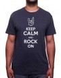Keep Calm and Rock on - Tshirt Homme