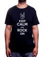 Keep Calm and Rock on - Tshirt Homme