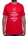 Keep Calm and Rock on - Tshirt Homme