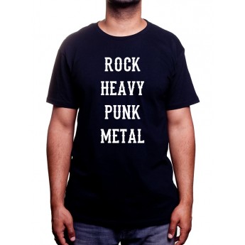 Rock Heavy Punk Metal - Tshirt Homme