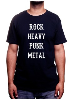Rock Heavy Punk Metal - Tshirt Homme