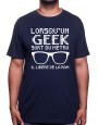 lorsqu'un geek sort du mÈtro - Tshirt Tshirt Homme Gamer