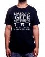 lorsqu'un geek sort du mÈtro - Tshirt Tshirt Homme Gamer