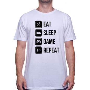 Eat, sleep, game and repeat - Tshirt Tshirt Homme Gamer