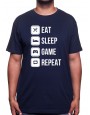 Eat, sleep, game and repeat - Tshirt Tshirt Homme Gamer