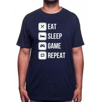 Eat, sleep, game and repeat - Tshirt Tshirt Homme Gamer