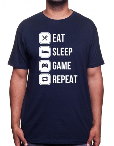 Eat, sleep, game and repeat - Tshirt Tshirt Homme Gamer