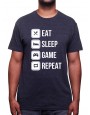 Eat, sleep, game and repeat - Tshirt Tshirt Homme Gamer