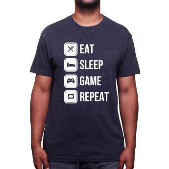 Eat, sleep, game and repeat - Tshirt Tshirt Homme Gamer