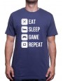 Eat, sleep, game and repeat - Tshirt Tshirt Homme Gamer