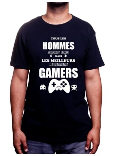 Tous les hommes naissent egaux mais - Tshirt Tshirt Homme Gamer