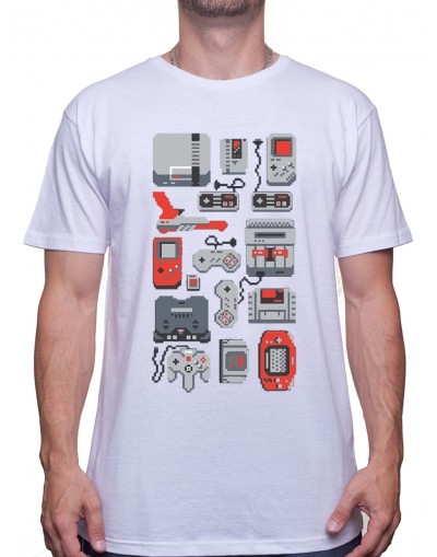 8 Bit Wallpaper - Tshirt Tshirt Homme Gamer