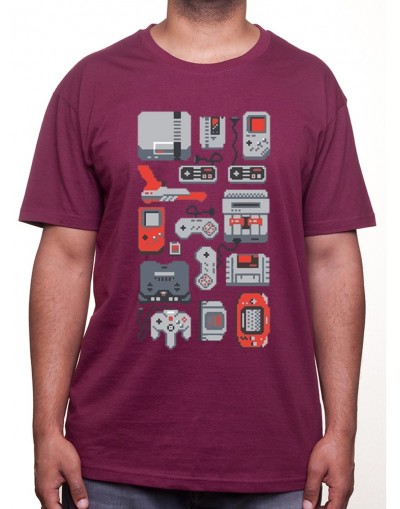 8 Bit Wallpaper - Tshirt Tshirt Homme Gamer