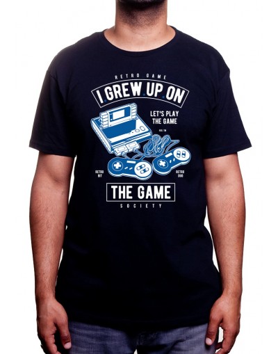 Grew Up On The Game - Tshirt Tshirt Homme Gamer