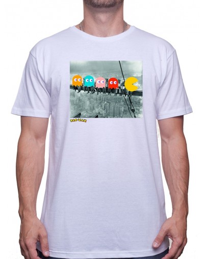 Pacman SkyCraper - Tshirt Tshirt Homme Gamer