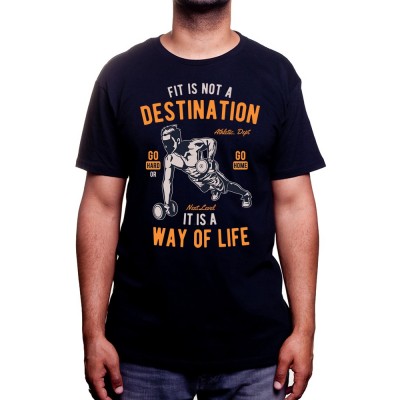 Fit Is Not A Destination - Tshirt Tshirt Homme Sport
