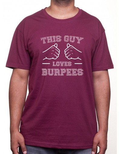 This guy loves burpees - Tshirt Tshirt Homme Sport