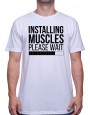 Installing muscles please wait - Tshirt Tshirt Homme Sport