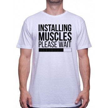 Installing muscles please wait - Tshirt Tshirt Homme Sport