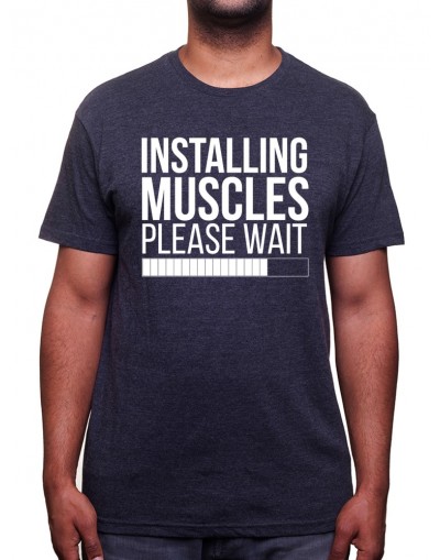 Installing muscles please wait - Tshirt Tshirt Homme Sport