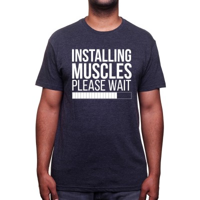 Installing muscles please wait - Tshirt Tshirt Homme Sport