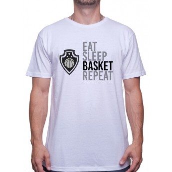 Eat sleep basket and repeat - Tshirt Tshirt Homme Sport