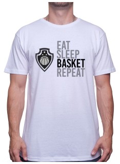 Eat sleep basket and repeat - Tshirt Tshirt Homme Sport