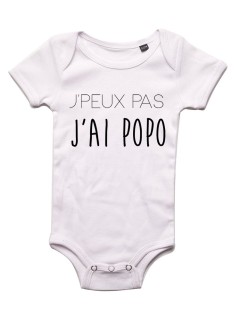 Je peux pas j'ai popo - Body bébé Bébé